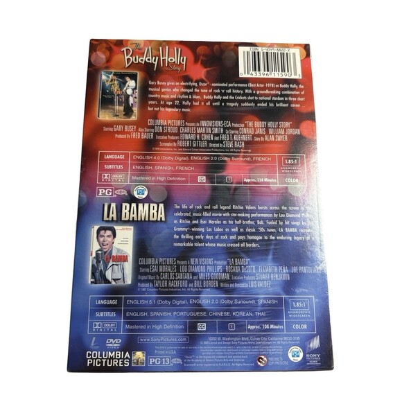 Buddy Holly Story / La Bamba  (DVD 144/192-193 OFL) NEW - Picture 3 of 6
